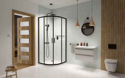 Kabina prysznicowa Radaway Premium Pro Black PDD 90x100x200 czarna