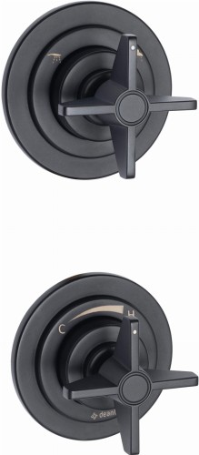 Bateria prysznicowa podtynkowa nero czarna Temisto Deante BQTN44P