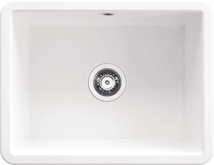 Zlewozmywak ceramiczny 1-komorowy biały Lumi Deante