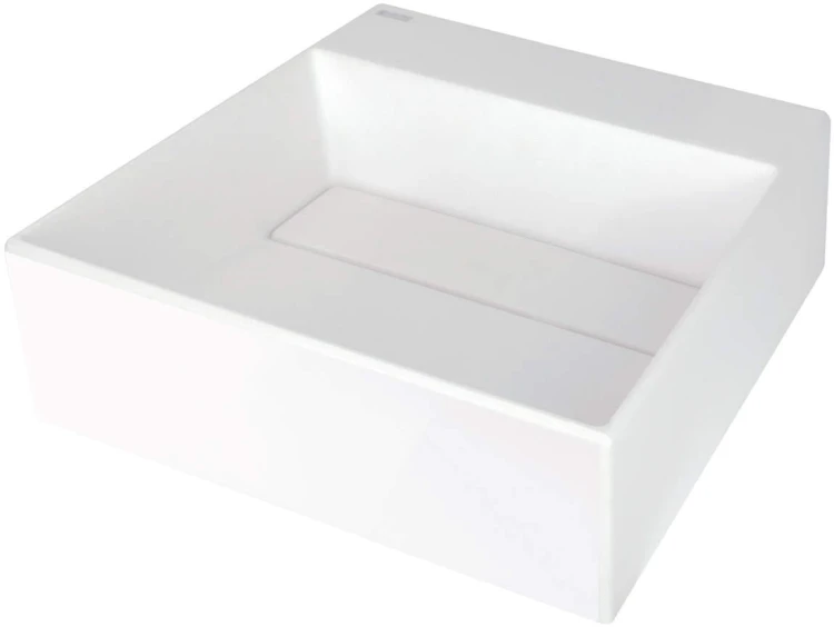 Umywalka granitowa nablatowa 40x40 z maskownicą Correo Deante