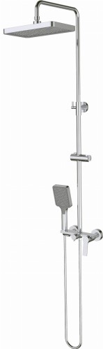 Deszczownica z baterią mieszaczową chrom Loco Deante