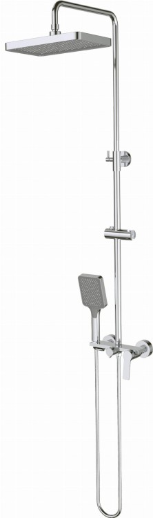 Deszczownica z baterią mieszaczową chrom Loco Deante