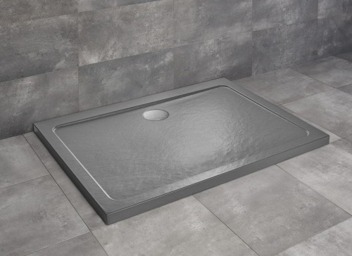 Brodzik prostokątny płytki Radaway Doros D 130x90 Stone antracytowy