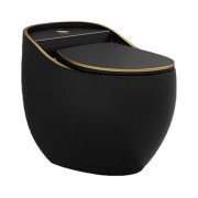 Kompakt WC SILIA RIM Black/Gold line Lavita