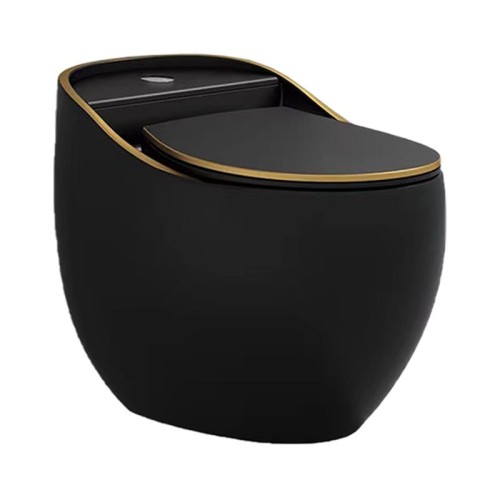 Kompakt WC SILIA RIM Black/Gold line Lavita