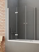 Parawan nawannowy New Trendy New Soleo 100x70x140 szkło czyste, wersja lewa
