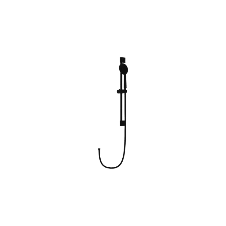 Zestaw prysznicowy z drążkiem Orion Matt Black Lavita