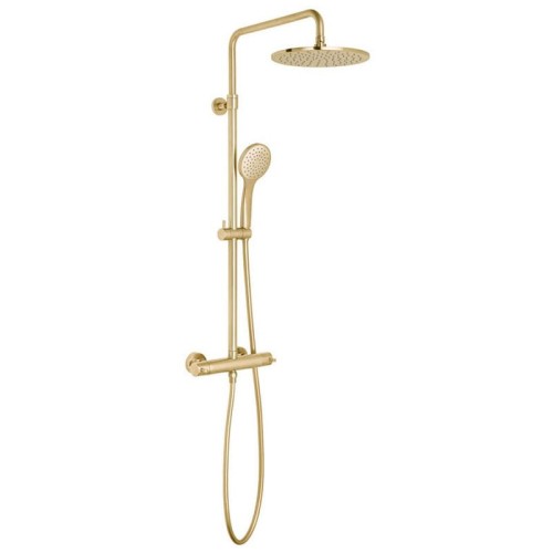 Deszczownia natryskowa z termostatem VADO złota szczotkowana