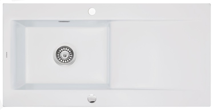 Zlewozmywak ceramiczny 1-komorowy z ociekaczem Deante Sabor ZCBA113