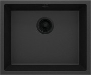 Zlewozmywak granitowy 1-komorowy Corda Deante grafit metalik