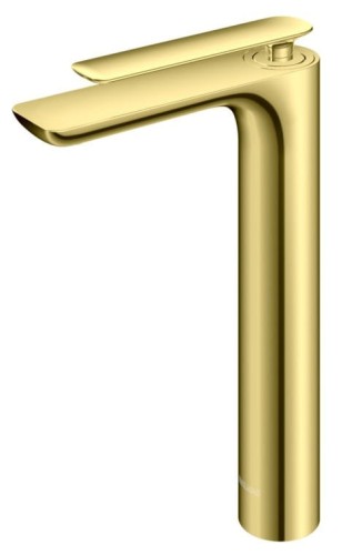 Bateria umywalkowa wysoka Experience Gold KOHLMAN złoto błyszczące