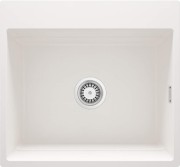 Zlewozmywak granitowy magnetyczny 1-komorowy alabaster Magnetic Deante