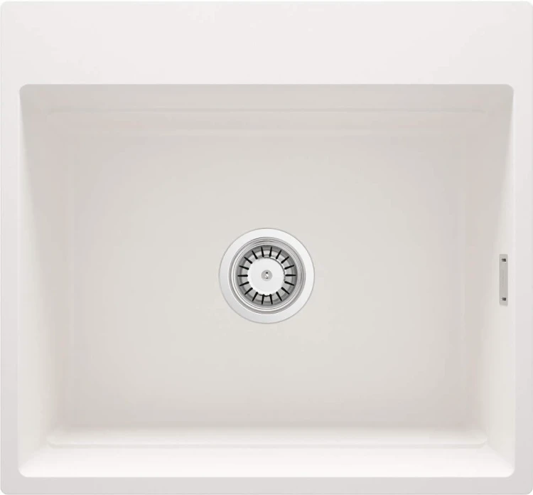 Zlewozmywak granitowy magnetyczny 1-komorowy alabaster Magnetic Deante