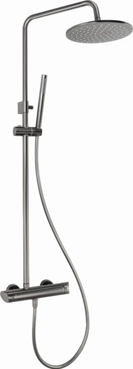 Deszczownia z baterią mieszaczową Deante Arnika Titanium NAC_D1QK