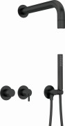 Zestaw prysznicowy podtynkowy nero czarny Silia Deante