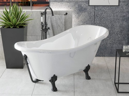 Wanna wolnostojąca Besco OTYLIA 170x77 cm łapy czarne