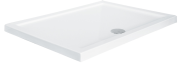 Brodzik prostokątny biały Besco ALPINA SLIMLINE 100x80x3