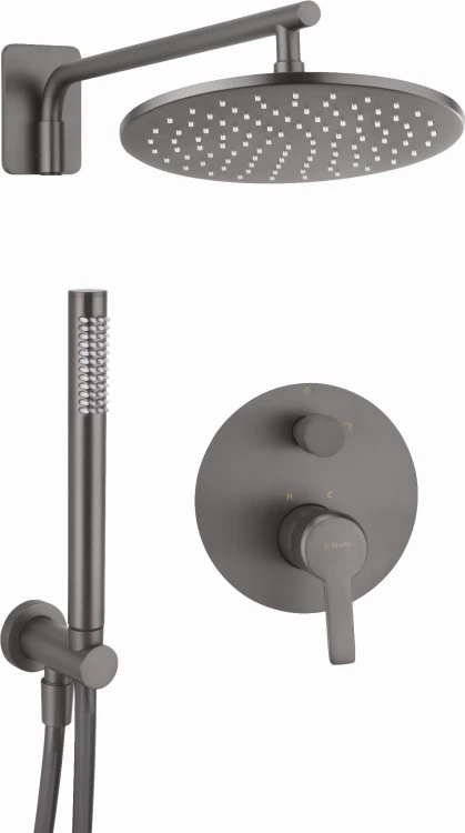 Komplet natryskowy podtynkowy Arnika Titanium Deante