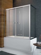 Zabudowa nawannowa ze ścianką Radaway Vesta DWD+S 170x80x150 szkło przejrzyste