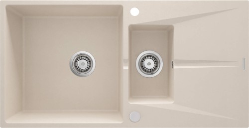 Zlewozmywak granitowy 1.5-komorowy z ociekaczem Corio Deante