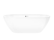 Wanna wolnostojąca corsan e041 olvena 160 cm z wykończeniem chrom