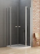 Kabina półokrągła New Trendy New Soleo 100x100x195 szkło czyste