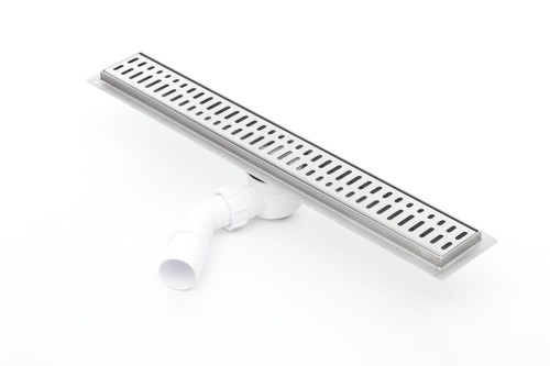 Odpływ liniowy z flanszą Kesmet 110 cm z rusztem Wave In