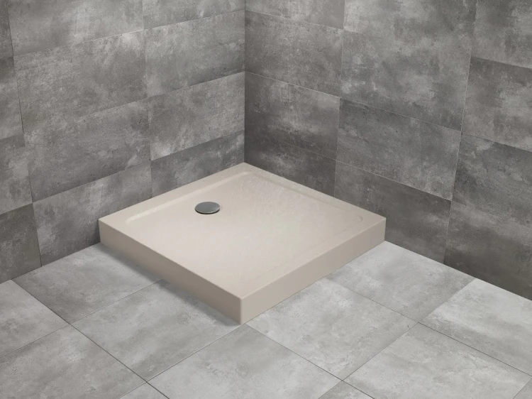 Brodzik kwadratowy Radaway Doros C Compact 90x90 Stone kaszmirowy