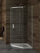 Kabina pięciokątna New Trendy New Komfort 90x90x195 szkło czyste