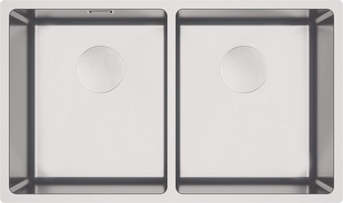 Zlewozmywak stalowy 2-komorowy podwieszany