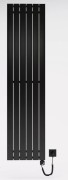 Grzejnik wodno-elektryczny Solis Elektro czarny mat 180x44,5 Luxrad