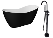 Wanna wolnostojąca Besco VIYA B&amp;W 160x70 + bateria Illusion I