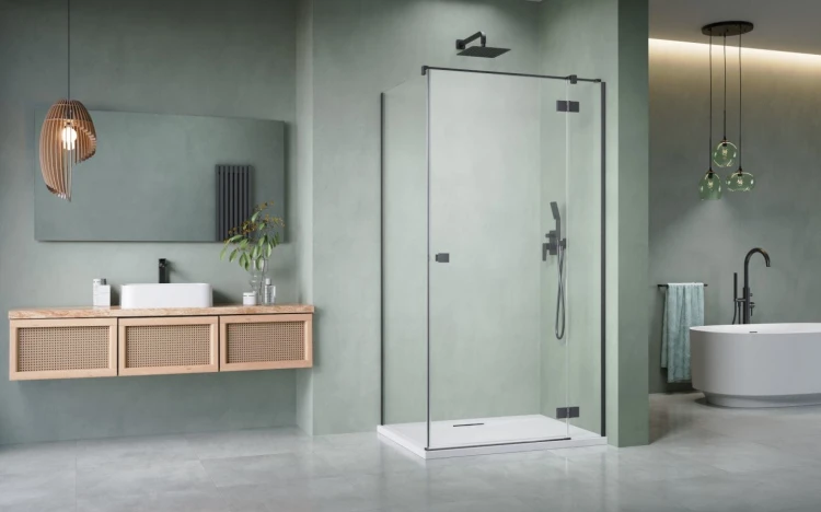 Kabina prysznicowa Radaway Essenza Brushed GunMetal KDJ prawa