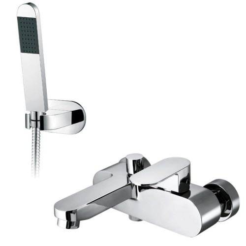 Bateria wannowo prysznicowa naścienna z zestawem prysznicowym Vado Life