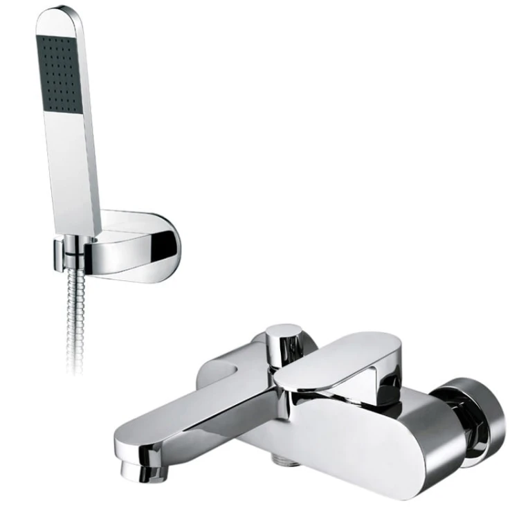 Bateria wannowo prysznicowa naścienna z zestawem prysznicowym Vado Life