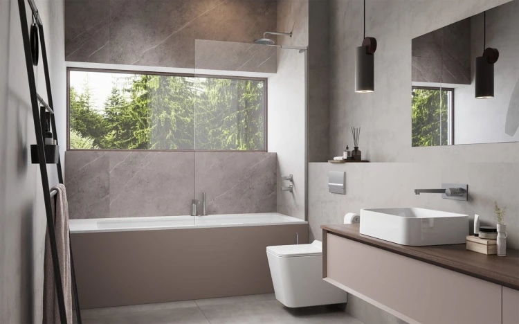 Parawan nawannowy Radaway Modo SL Brushed Nickel PNJ II prawy