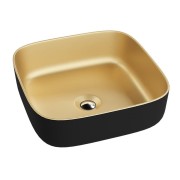 Umywalka nablatowa Galera Mini Gold/Black Lavita