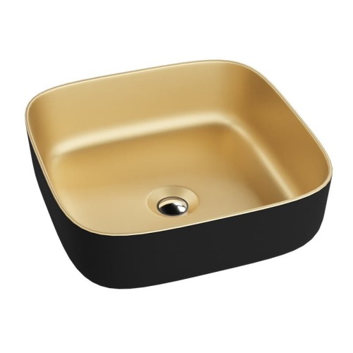 Umywalka nablatowa Galera Mini Gold/Black Lavita