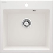 Zlewozmywak granitowy 1-komorowy Evora Deante alabaster