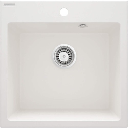 Zlewozmywak granitowy 1-komorowy Evora Deante alabaster