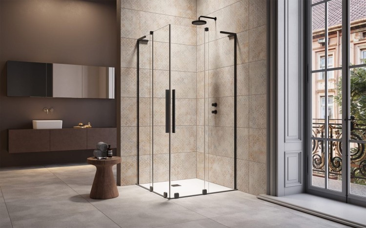 Kabina prysznicowa Furo SL Black KDD Radaway czarna