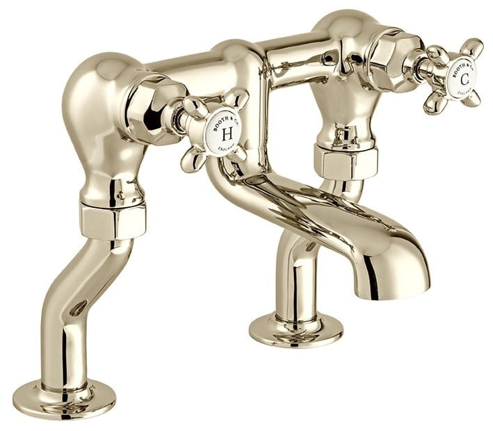 Bateria wannowa dwuotworowa Axbridge Cross nikiel polerowany Vado