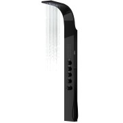 Panel prysznicowy corsan samsara mieszacz czarna stal deszczownica led