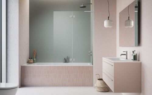 Parawan nawannowy Radaway Essenza 8 SL Brushed Nickel PND II prawy