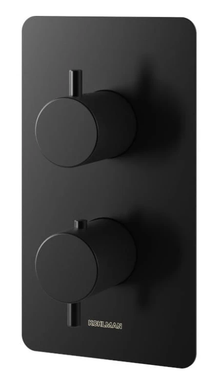 Bateria wannowa termostatyczna czarna Axel Black KOHLMAN QW432AB