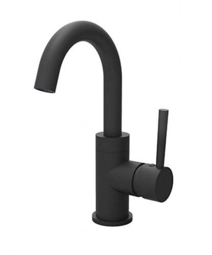 Bateria umywalkowa stojąca Besco ILLUSION II czarny matt