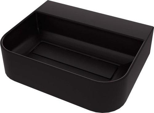 Umywalka granitowa nablatowa 50x40 nero czarna Arnika Deante
