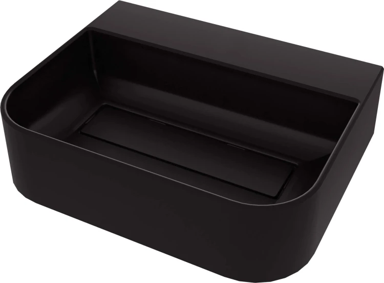 Umywalka granitowa nablatowa 50x40 nero czarna Arnika Deante