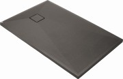 Brodzik granitowy prostokątny 100x90 antracyt metalik Correo Deante