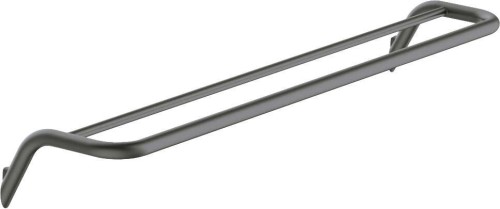 Wieszak na ręcznik podwójny ścienny titanium Silia Deante